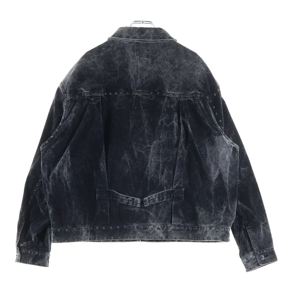 Needles(ニードルス) 22AW M.W.Jean Jacket スタースタッズ付き コーデュロイ ジャケットジャケット ブラック LQ174