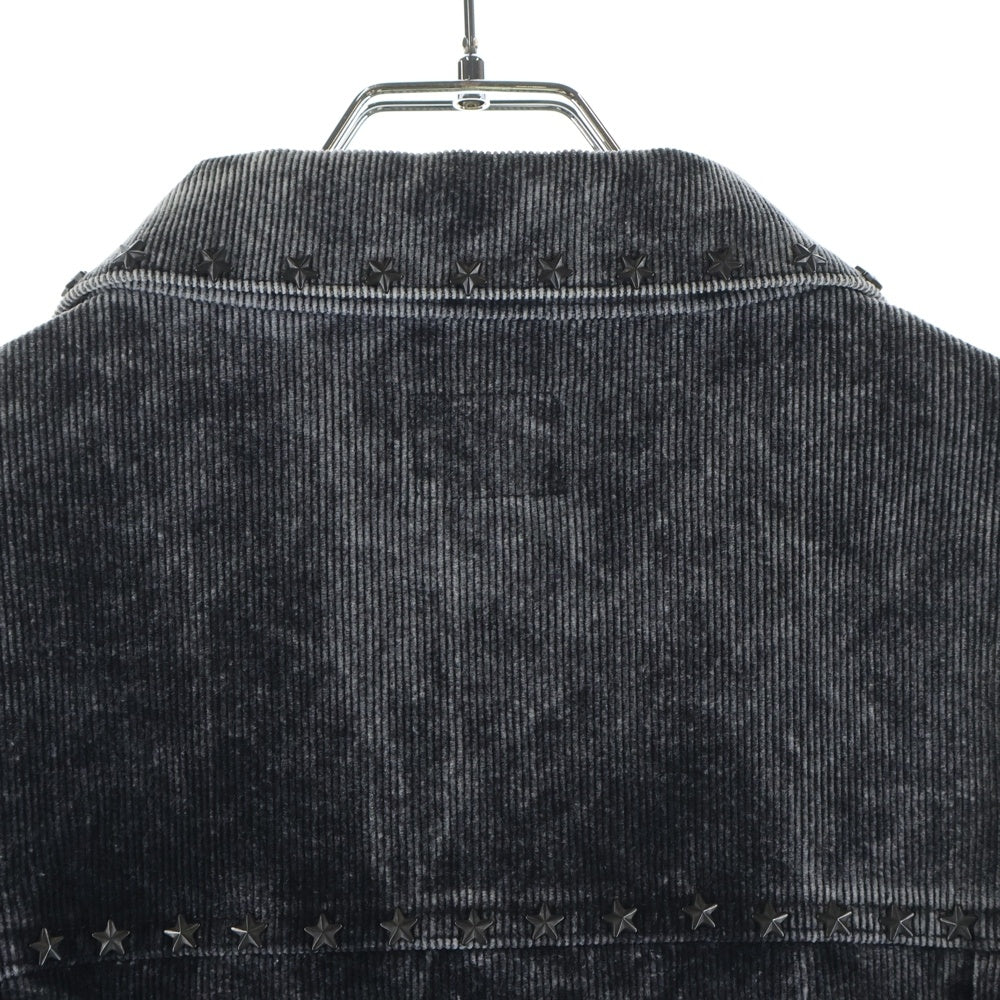 Needles(ニードルス) 22AW M.W.Jean Jacket スタースタッズ付き コーデュロイ ジャケットジャケット ブラック LQ174