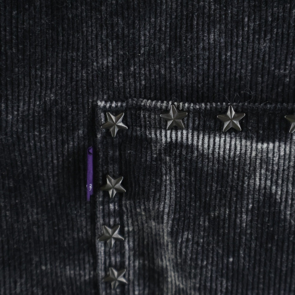 Needles(ニードルス) 22AW M.W.Jean Jacket スタースタッズ付き コーデュロイ ジャケットジャケット ブラック LQ174
