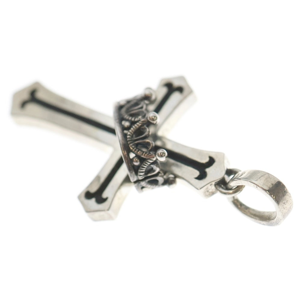Justin Davis(ジャスティンデイヴィス) CROSS WITH CROWN ペンダント クロス クラウン ネックレストップ ペンダント シルバー SPJ122 2