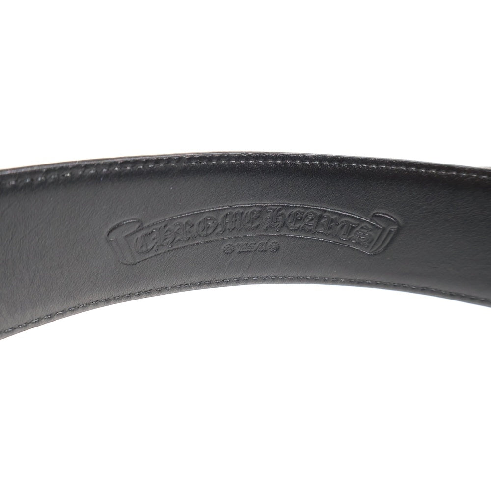 CHROME HEARTS(クロムハーツ) BLT FILIGREE OTJ フィリグリーOTJバックル レザーベルト ブラック/シルバー