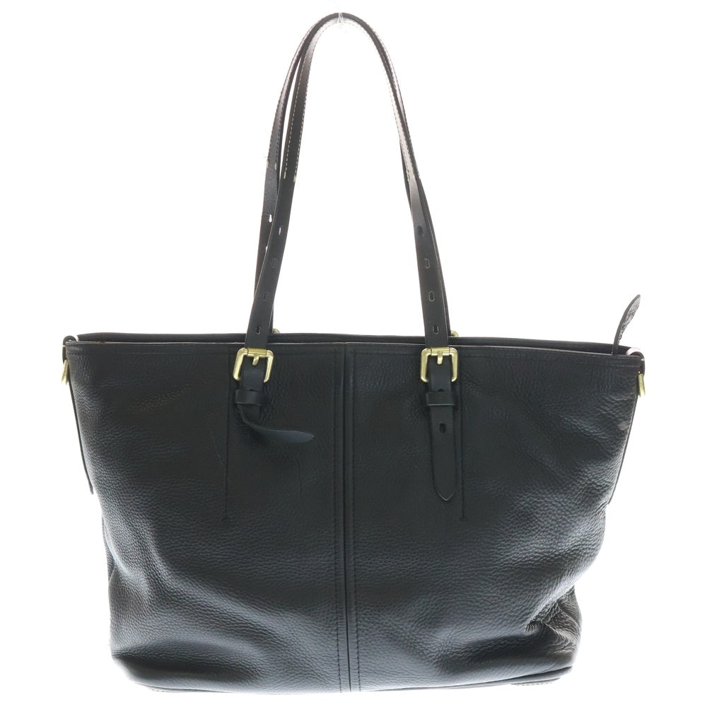 COLE HAAN(コール ハーン) Loralie Top Zip Tote GD金具 レザー トートバッグ ブラック レディース