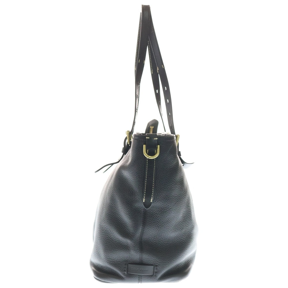 COLE HAAN(コール ハーン) Loralie Top Zip Tote GD金具 レザー トートバッグ ブラック レディース