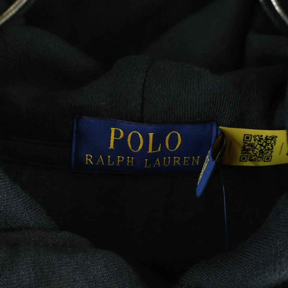 POLO RALPH LAUREN(ポロラルフローレン) ×FORTNITE HOODIE フォートナイト ラマ刺繍 フーディー プルオーバー スウェットパーカー ブラック MNPOKNI16822924