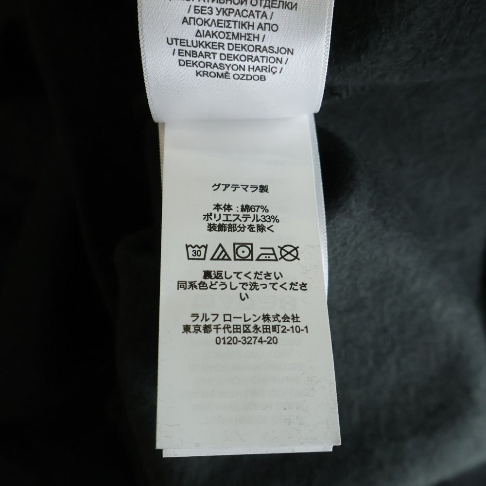 POLO RALPH LAUREN(ポロラルフローレン) ×FORTNITE HOODIE フォートナイト ラマ刺繍 フーディー プルオーバー スウェットパーカー ブラック MNPOKNI16822924