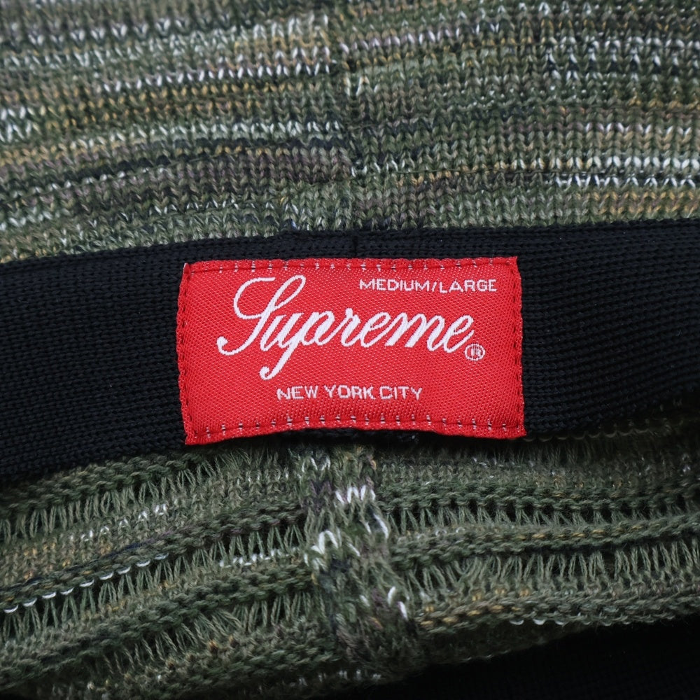 SUPREME(シュプリーム) 25SS Open Knit Crusher オープンニットクラッシャーハット カーキ