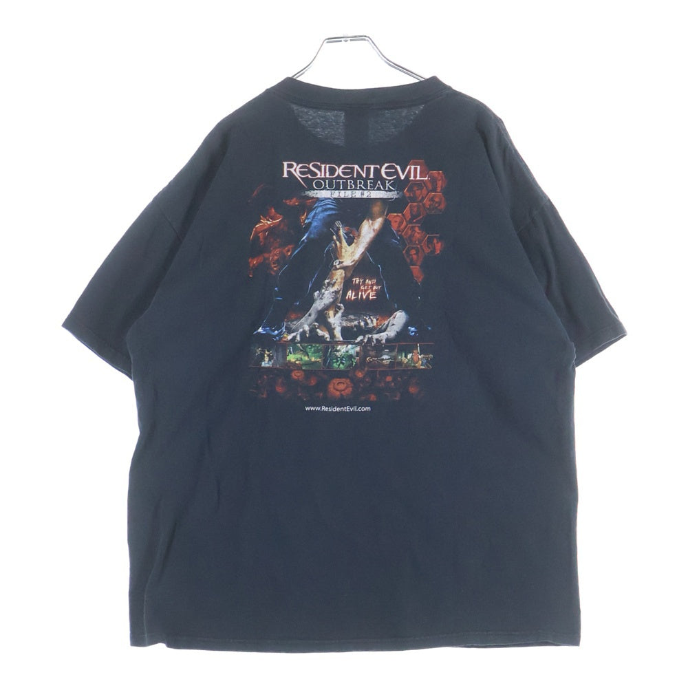 VINTAGE(ヴィンテージ) CAPCOM RESIDENTEVIL カプコン レジデント イービル 両面プリント 半袖Tシャツ カットソー ブラック