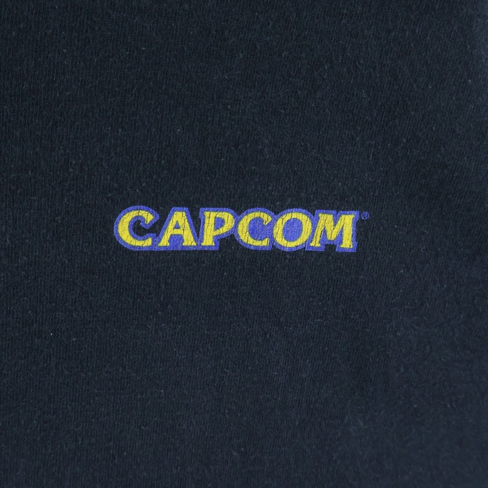 VINTAGE(ヴィンテージ) CAPCOM RESIDENTEVIL カプコン レジデント イービル 両面プリント 半袖Tシャツ カットソー ブラック