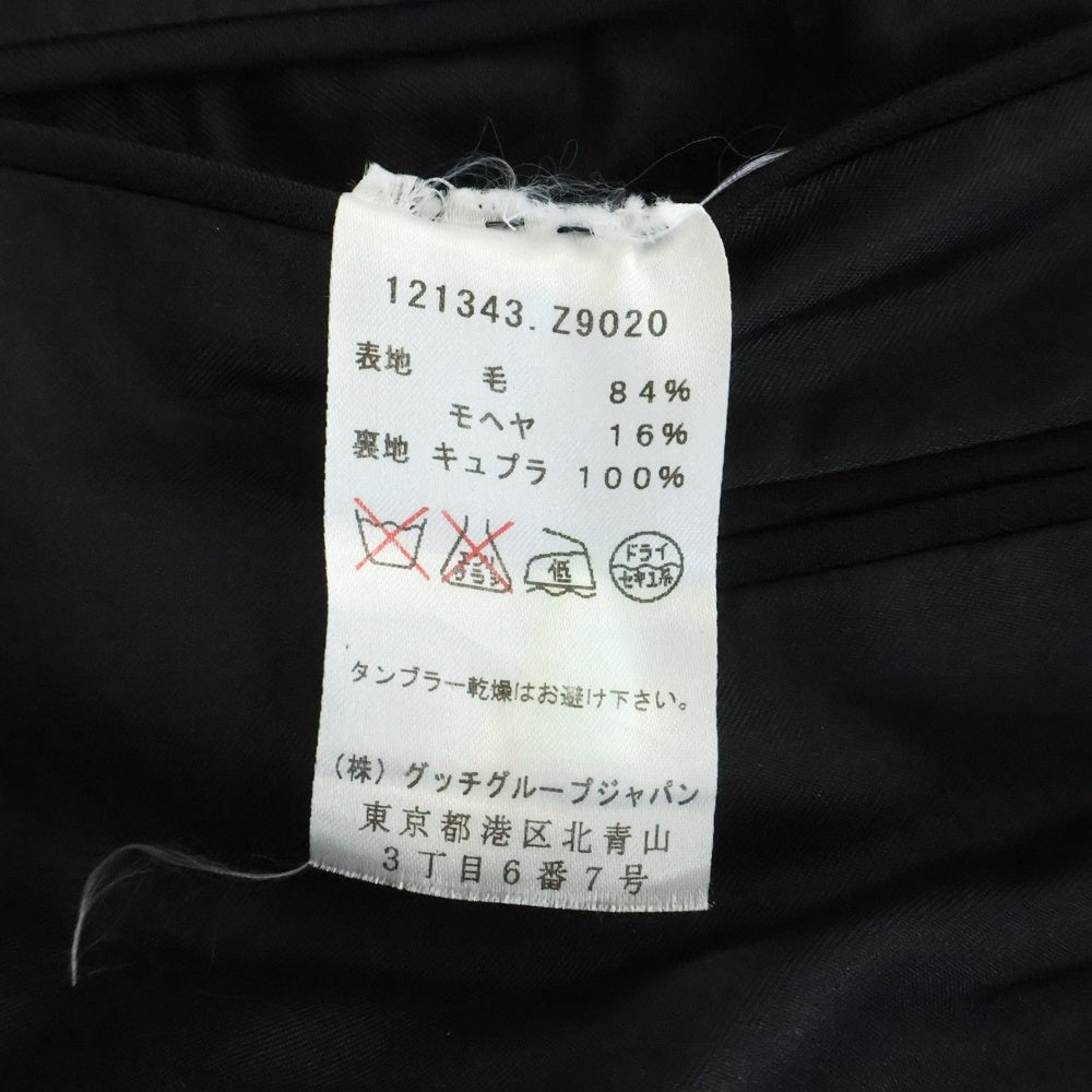 GUCCI(グッチ) Wool Mohair Satin Lapel Tuxedo Setup 121343 Z9020 ウール モヘア サテンラペル タキシードセットアップ ブラック