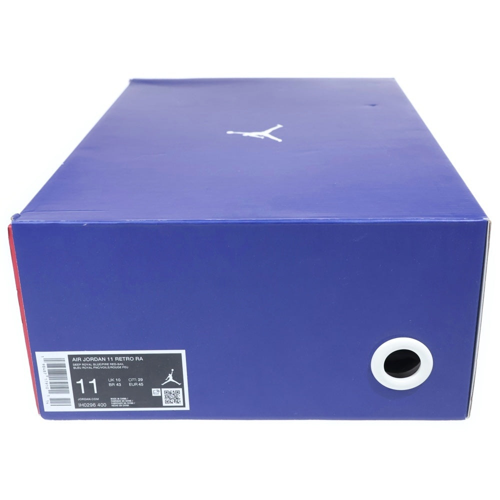NIKE(ナイキ) AIR JORDAN 11 RETRO RA DEEP ROYAL BLUE/FIRE RED-SAIL-BLACK IH0296-400 エアジョーダン11 レトロ ハイカットスニーカー US11/29.0cm