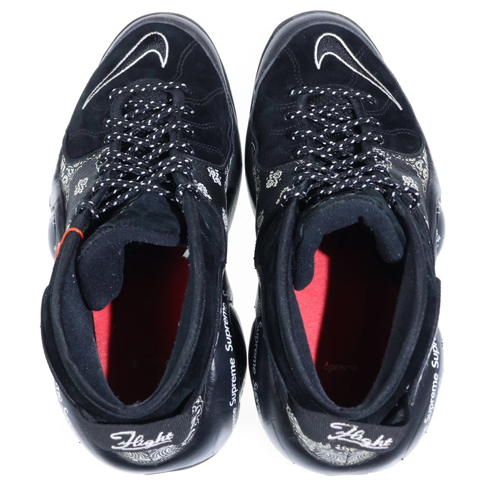 NIKE(ナイキ) 22SS×SUPREME AIR ZOOM FLIGHT 95 シュプリーム エアズーム フライト ハイカットスニーカー ブラック US9/27.0cm DJ8604-001