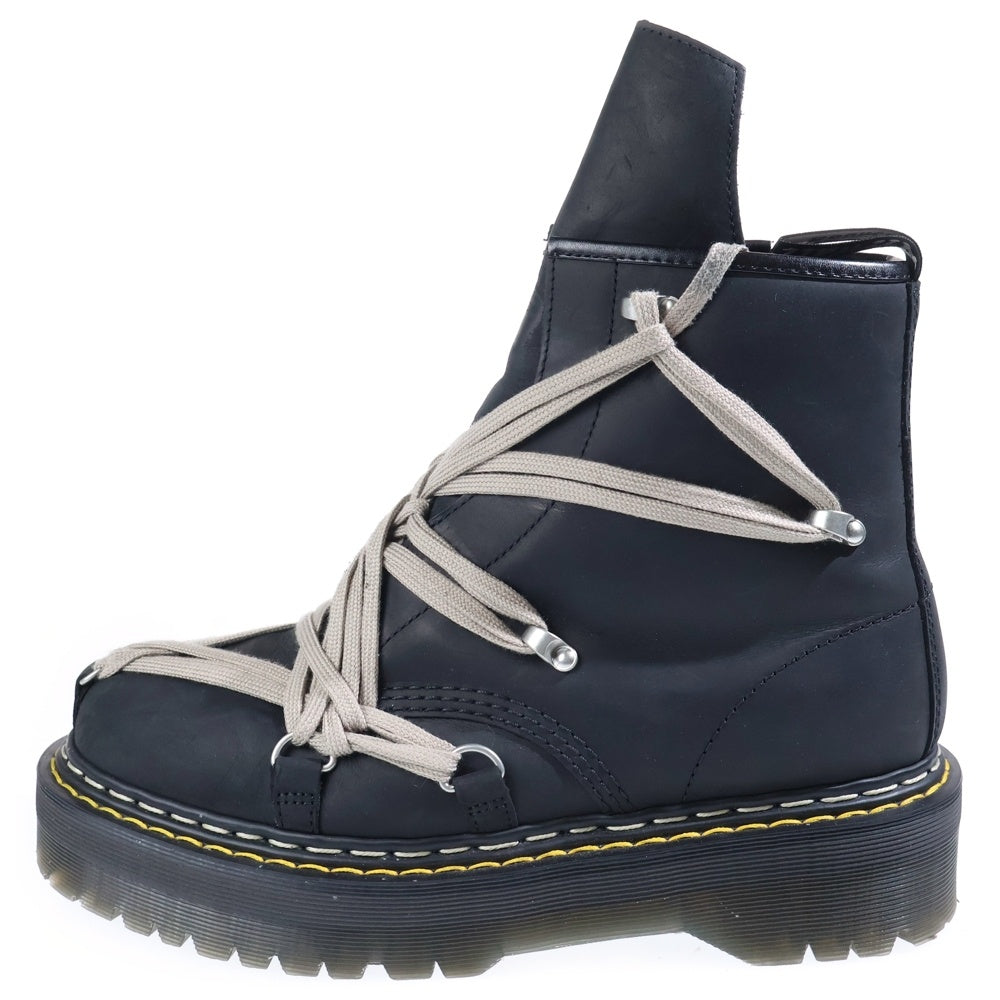 Rick Owens(リックオウエンス) ×Dr.Martens 1460 Quad Sole Mega Lace Boot ドクターマーチン メガレース サイドジップ ハイカットブーツ 41818001