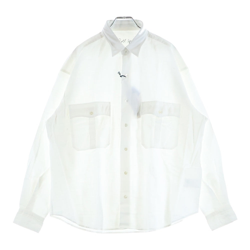 Porter Classic(ポータークラシック) ROLL UP VTG SHIRT ロールアップ ヴィンテージコットン 長袖シャツ ロングスリーブ ホワイト PC-S21-0000-053