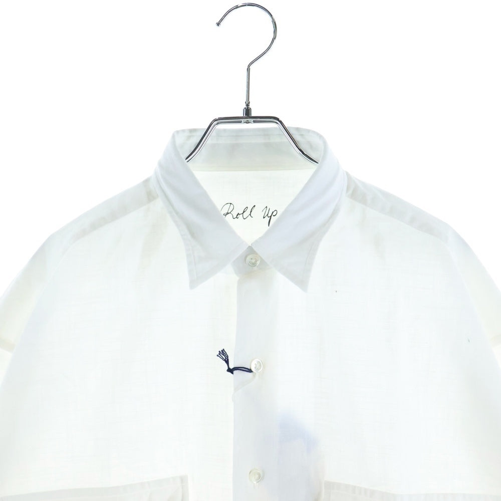 Porter Classic(ポータークラシック) ROLL UP VTG SHIRT ロールアップ ヴィンテージコットン 長袖シャツ ロングスリーブ ホワイト PC-S21-0000-053