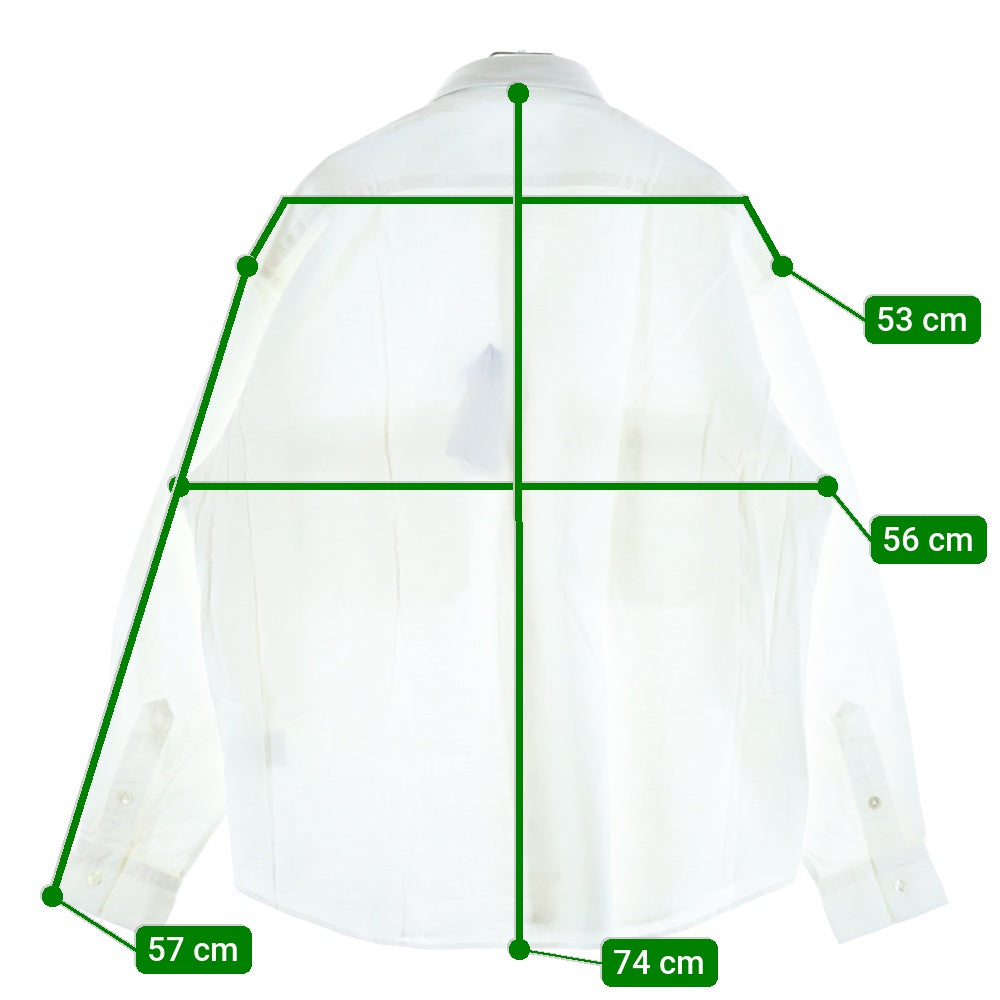 Porter Classic(ポータークラシック) ROLL UP VTG SHIRT ロールアップ ヴィンテージコットン 長袖シャツ ロングスリーブ ホワイト PC-S21-0000-053