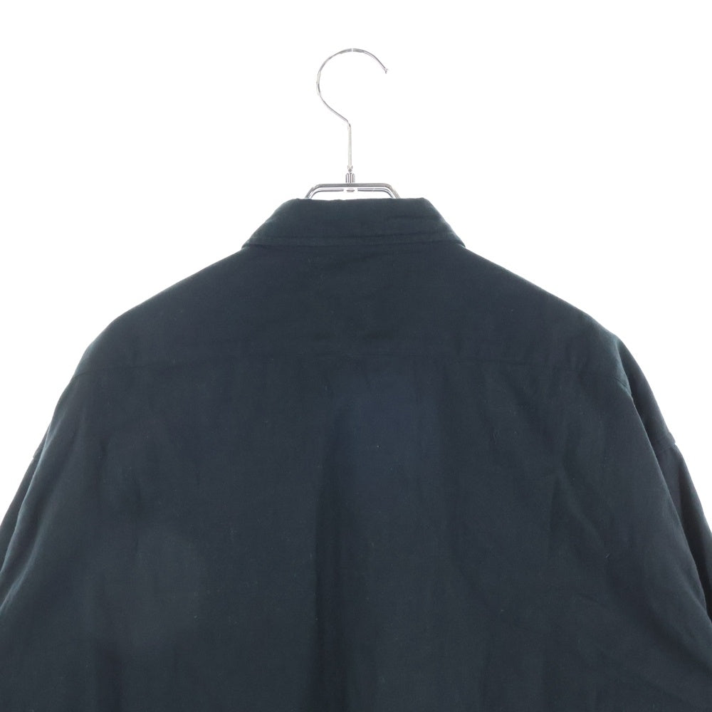 Porter Classic(ポータークラシック) ROLL UP SHIRT ロールアップ コットン 長袖シャツ ロングスリーブ ブラック