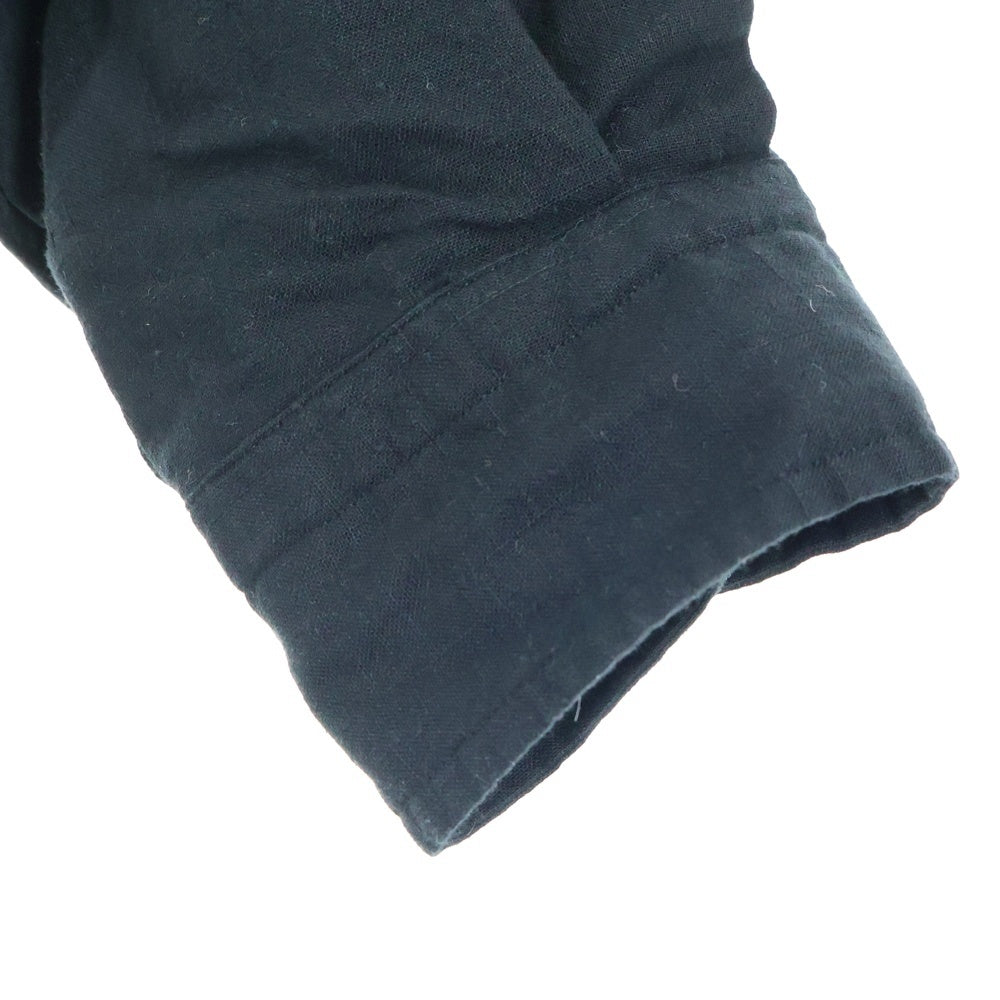 Porter Classic(ポータークラシック) ROLL UP SHIRT ロールアップ コットン 長袖シャツ ロングスリーブ ブラック