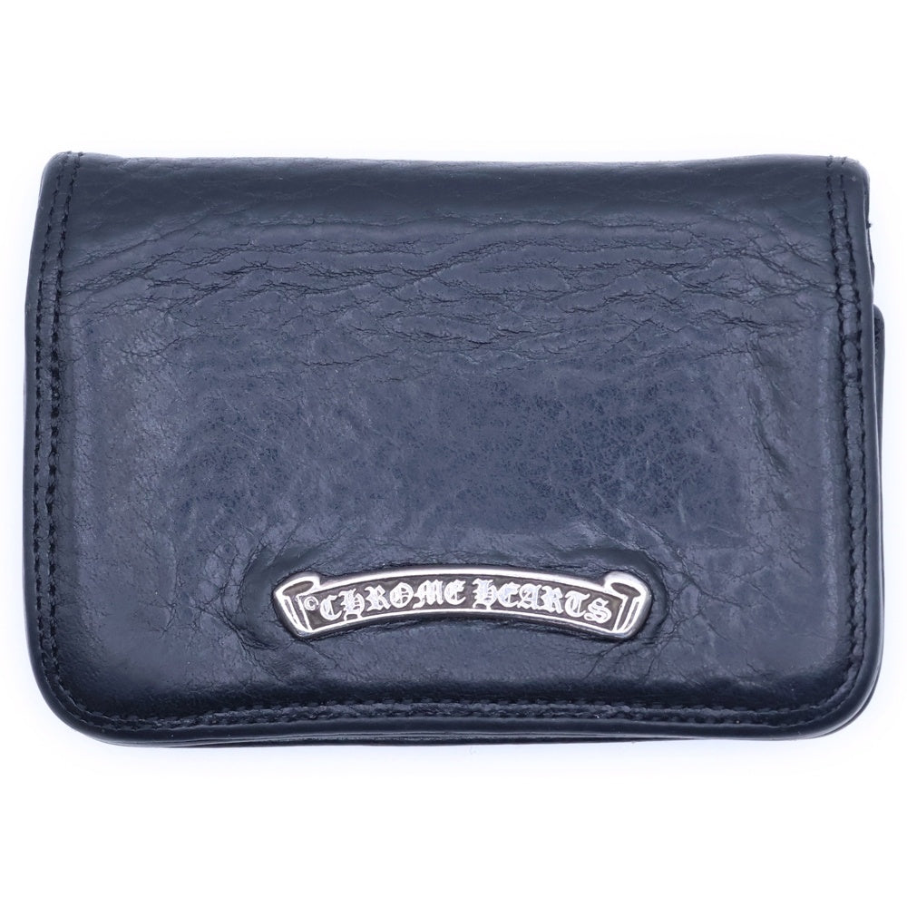 CHROME HEARTS(クロムハーツ) CARD CASE グロメット付きレザーカードケース ブラック