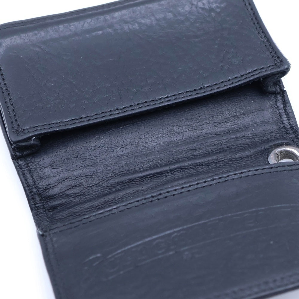 CHROME HEARTS(クロムハーツ) CARD CASE グロメット付きレザーカードケース ブラック