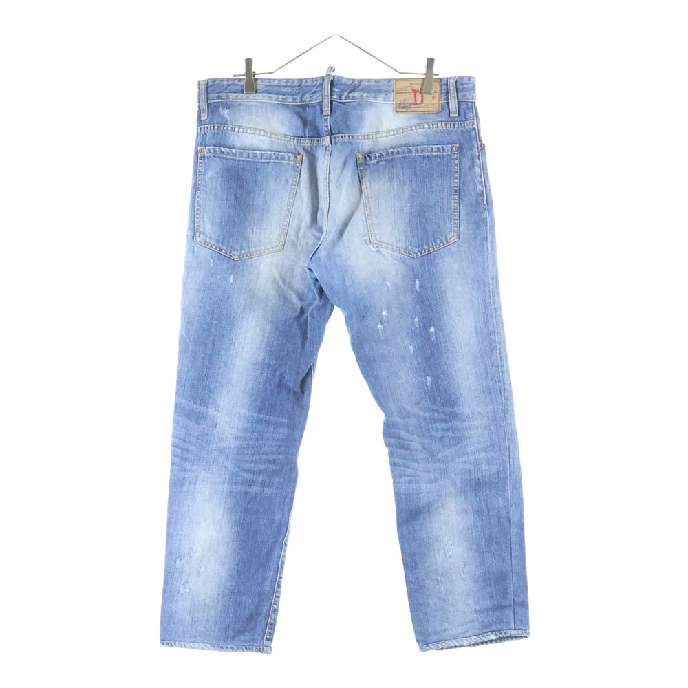 DSQUARED2(ディースクエアード) 15SS ダメージ加工 スキニーデニムパンツ S71LA0891 インディゴ