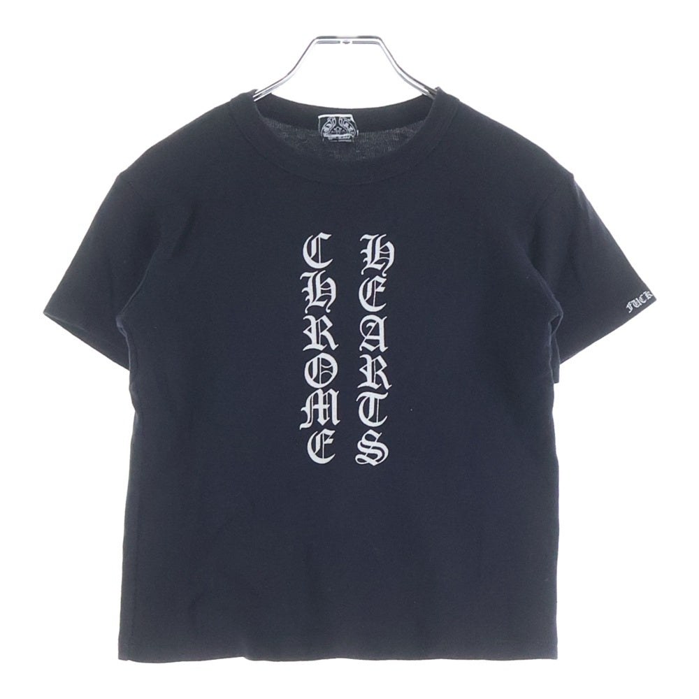 CHROME HEARTS(クロムハーツ) OLD オールド バックスクロールラベルプリント 半袖Tシャツ カットソー レディース ブラック