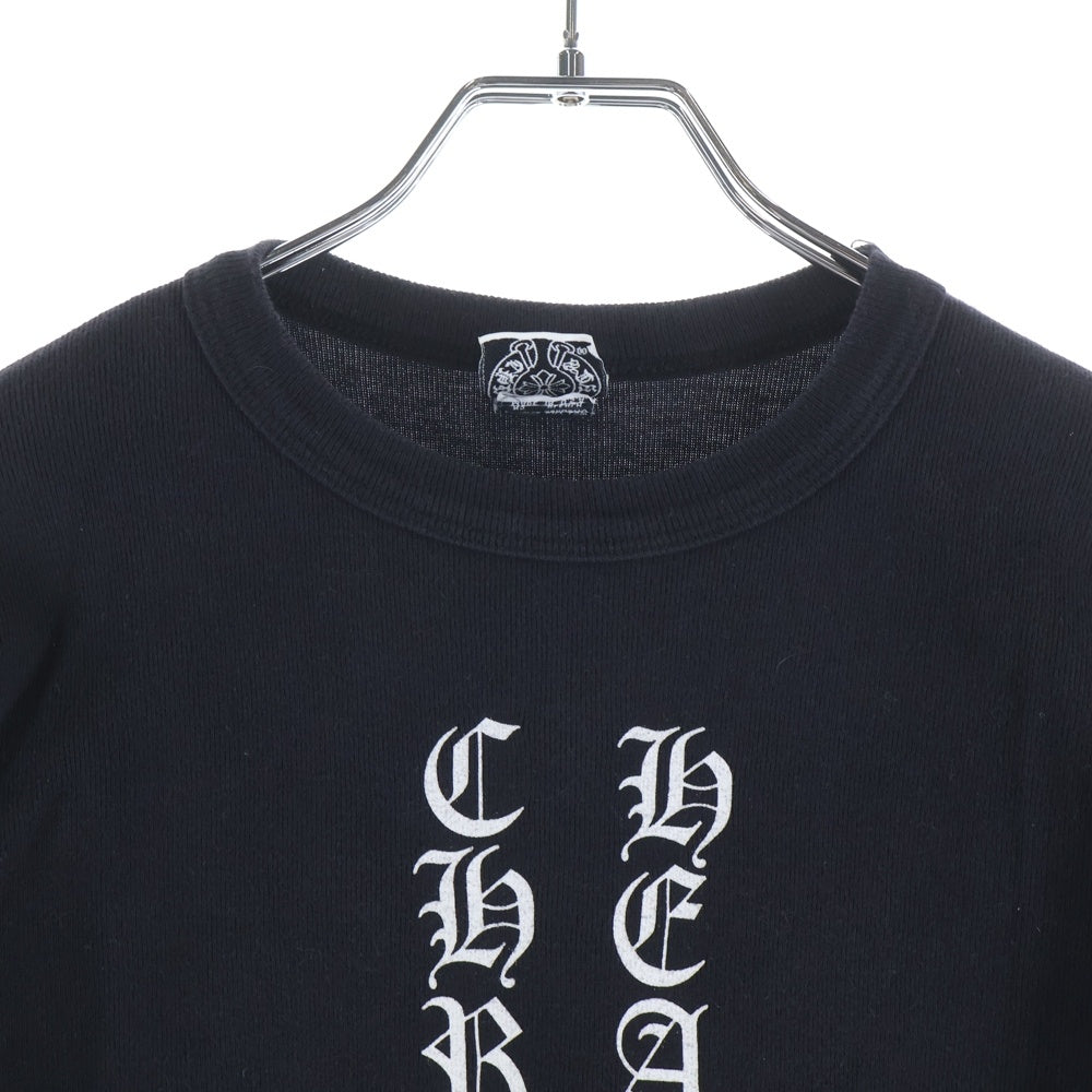 CHROME HEARTS(クロムハーツ) OLD オールド バックスクロールラベルプリント 半袖Tシャツ カットソー レディース ブラック