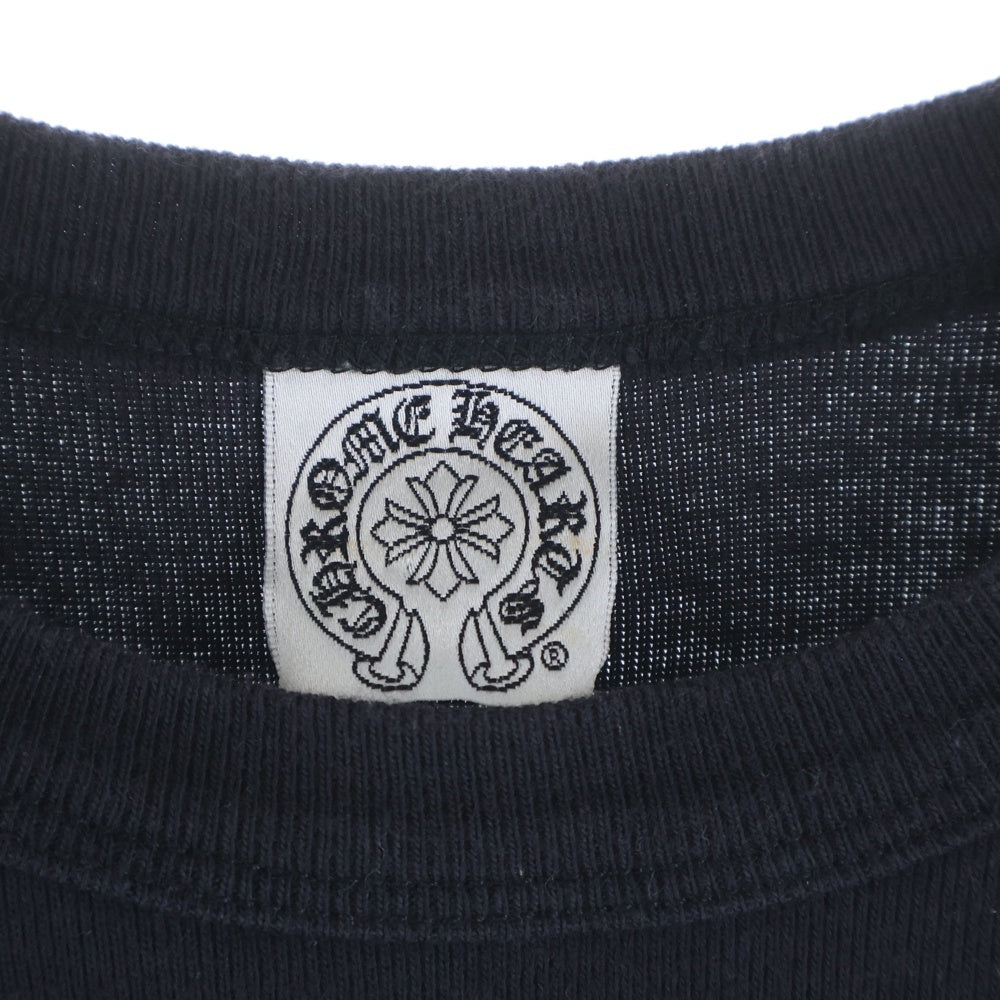 CHROME HEARTS(クロムハーツ) OLD オールド バックスクロールラベルプリント 半袖Tシャツ カットソー レディース ブラック
