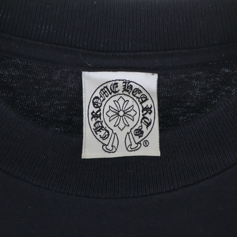 CHROME HEARTS(クロムハーツ) OLD SCROLL LOGO L/S TEE オールド スクロールロゴ アームホースシュープリント 蓄光 長袖Tシャツ ブラック