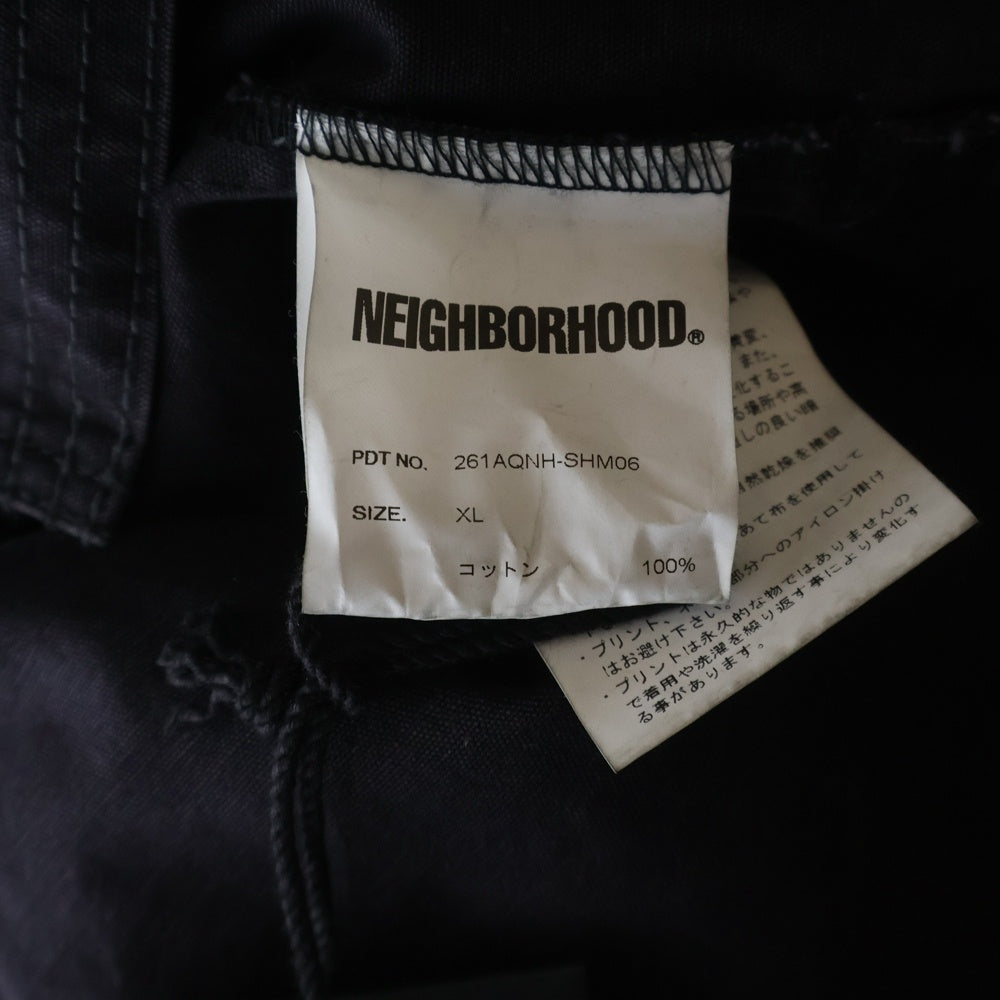 NEIGHBORHOOD(ネイバーフッド) ZIP FIELD SHIRT LS 261AQNH-SHM06 ジップアップ シャツジャケット ブラック