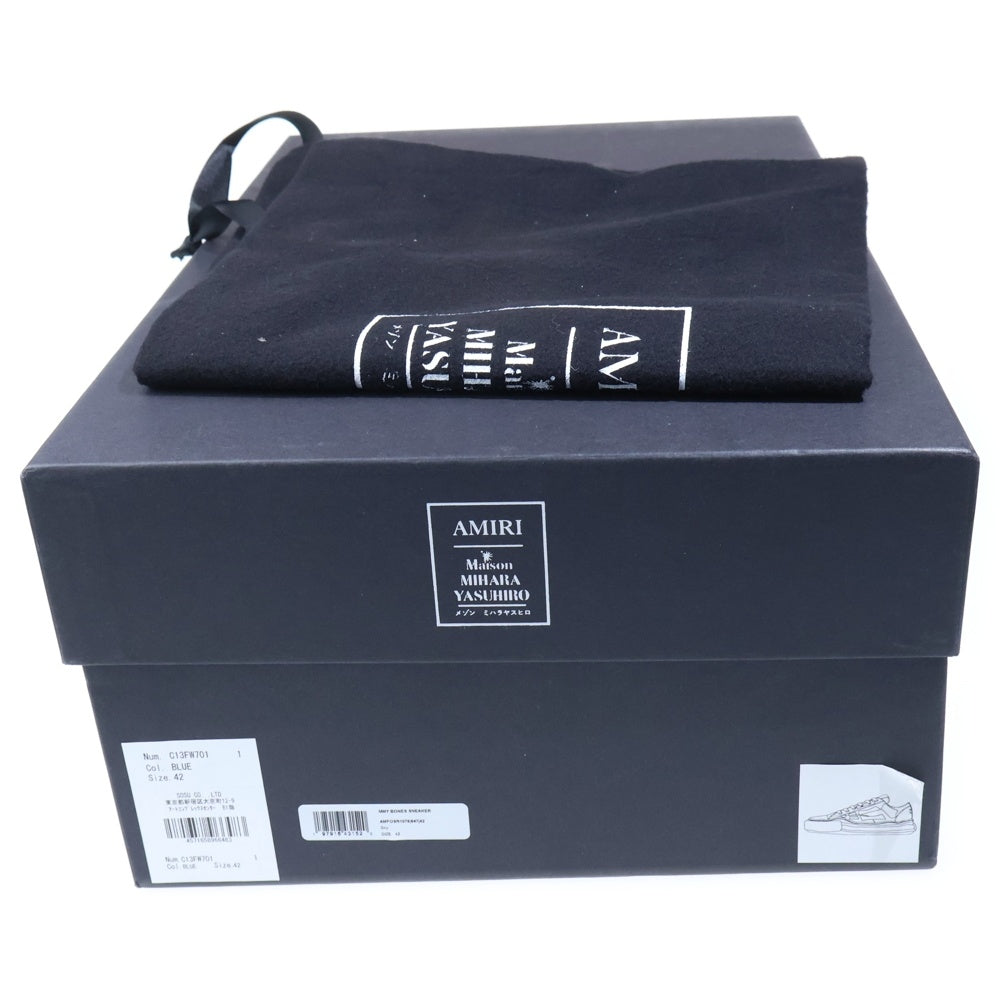 MAISON MIHARAYASUHIRO(メゾンミハラヤスヒロ) ×AMIRI PETERSON OG Sole Canvas Low-top Sneaker C13FW701 ピーターソン OG ソール キャンバス ロートップスニーカー ホワイト/ブルー