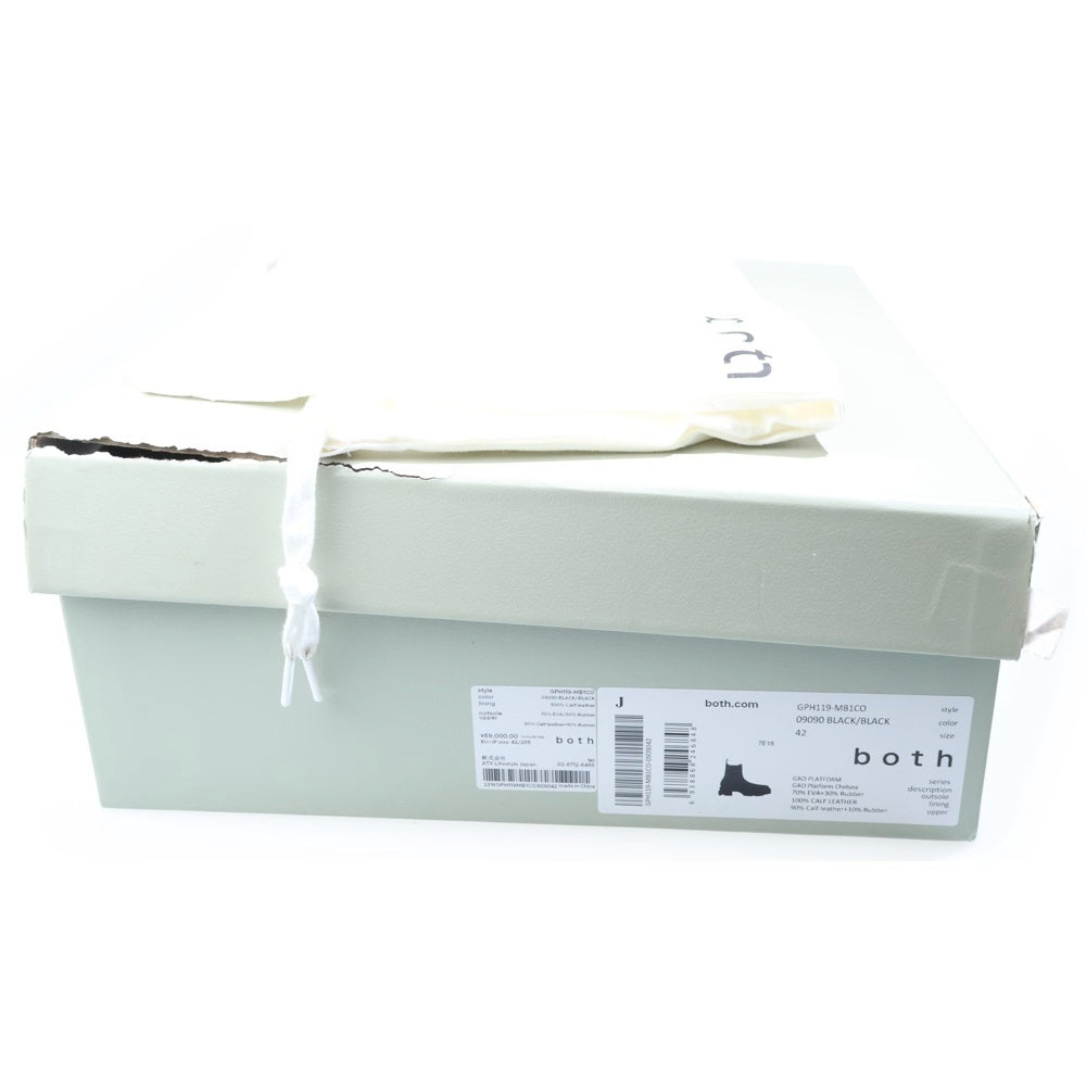 BOTH(ボス) GAO Platform Chelsea GPH119-MB1CO ガオ プラットフォーム チェルシー ハイカットブーツ シューズ ブラック
