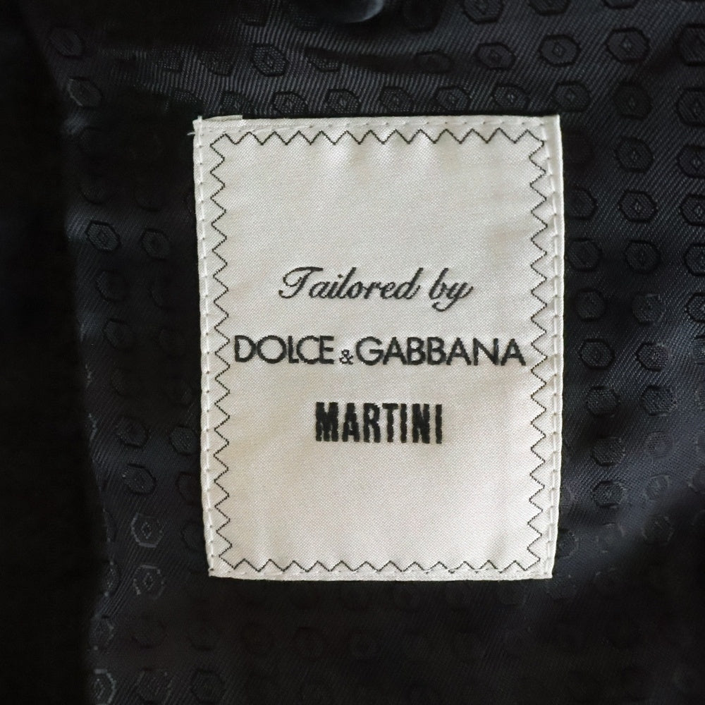 DOLCE & GABBANA(ドルチェアンドガッバーナ) MARTINI マルティニ 2Bテーラードジャケット G1IMT ブラック