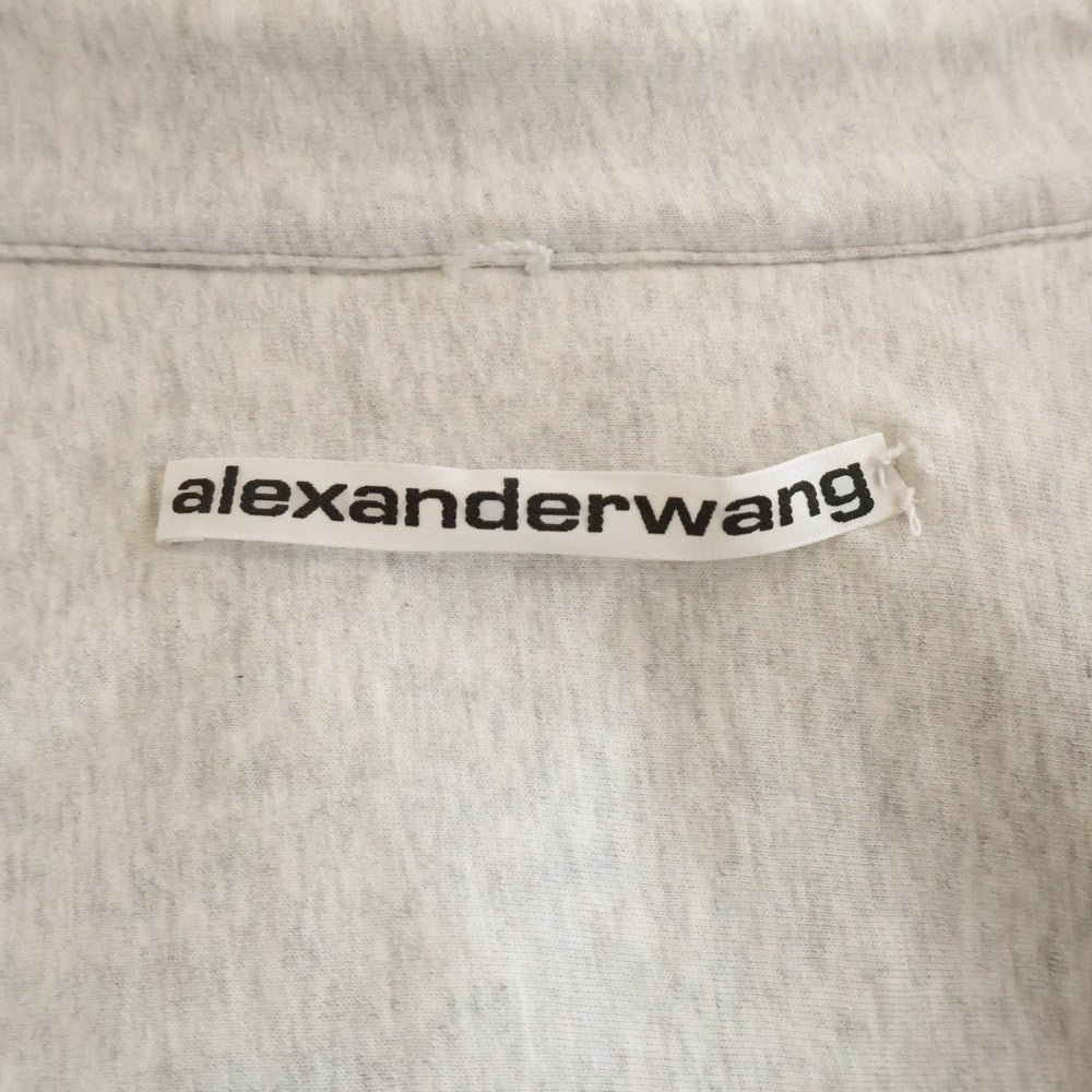 ALEXANDER WANG(アレキサンダーワン) フロントボタン コットン素材 ジャケット ホワイト CA00985