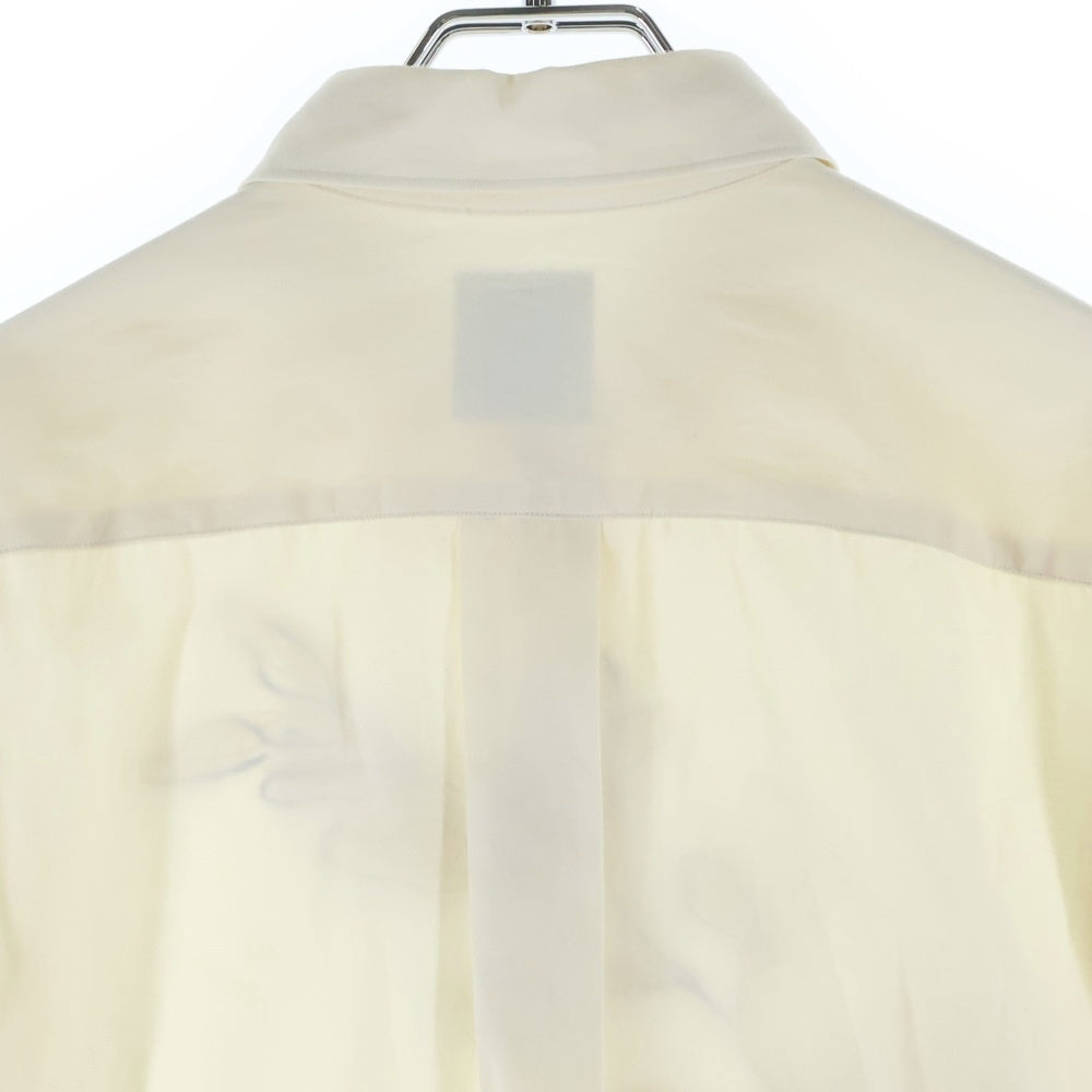 Paul Smith(ポールスミス) フラワーエンブロイダリー レーヨン混 長袖シャツ ロングスリーブ アイボリー PF-CR-85156