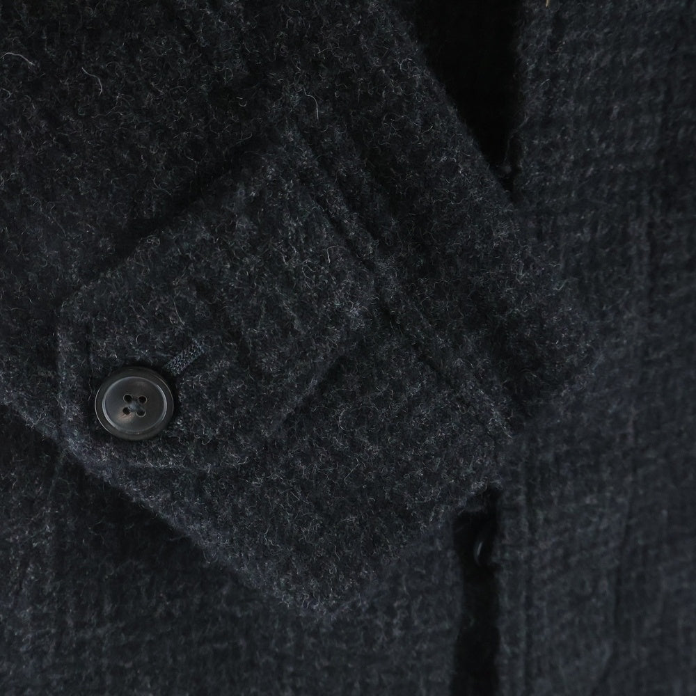 TOMORROWLAND PILGRIM(トゥモローランド ピルグリム) シェットランド ツイード バルマカーン コート ブラック 61-09-35-09003