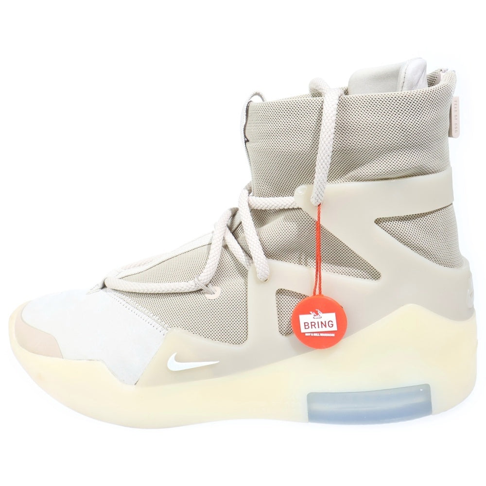 NIKE(ナイキ) ×FEAR OF GOD AIR 1 Oatmeal フィアオブゴッド エア1 オートミール ハイカットスニーカー アイボリー US8.5/26.5cm AR4237-900