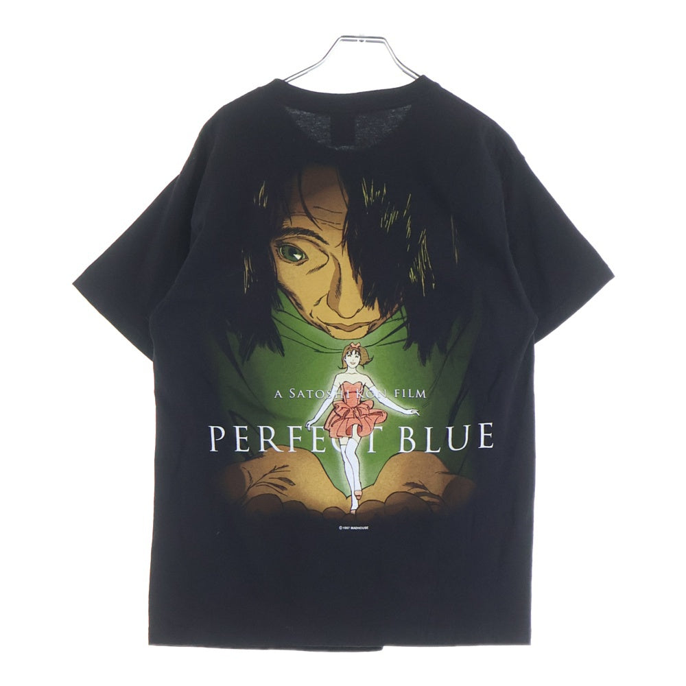 GEEKSRULE(ギークスルール) PERFECT BLUE SILKSCREEN PRINTING T SHIRT パーフェクトブルー 両面プリント 半袖Tシャツ ブラック