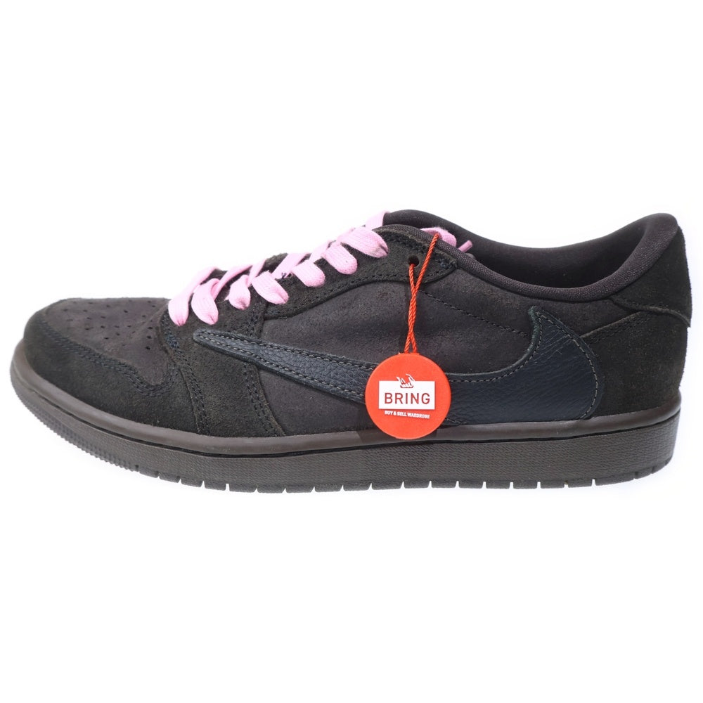 NIKE(ナイキ) ×TRAVIS SCOTT AIR JORDAN 1 LOW OG SP VELVET BROWN トラヴィススコット エアジョーダン 1 ベルベットブラウン ローカットスニーカー US8.5/26.5cm DM7866-202