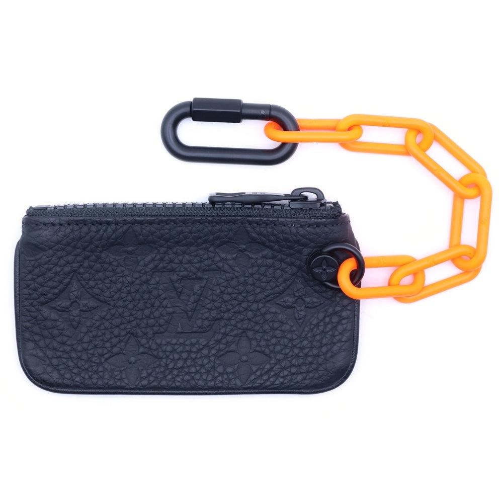 LOUIS VUITTON(ルイヴィトン) モノグラム ソーラーレイ ポシェット クレ チェーンフック付き コインケース ブラック M67452