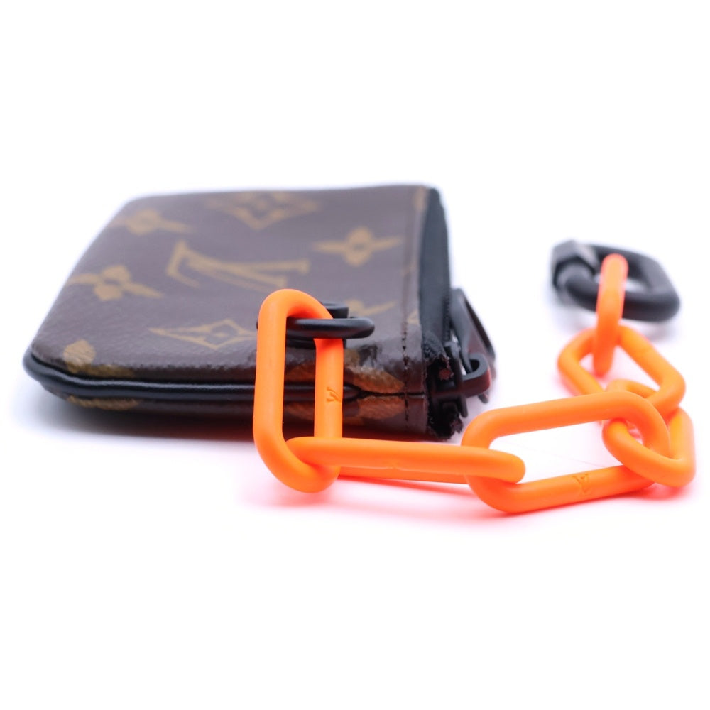 LOUIS VUITTON(ルイヴィトン) モノグラム ソーラーレイ ポシェット クレ チェーンフック付き コインケース ブラウン PVC M44487 レディース