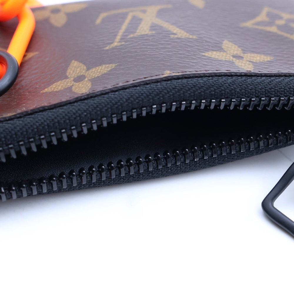 LOUIS VUITTON(ルイヴィトン) モノグラム ソーラーレイ ポシェット クレ チェーンフック付き コインケース ブラウン PVC M44487 レディース