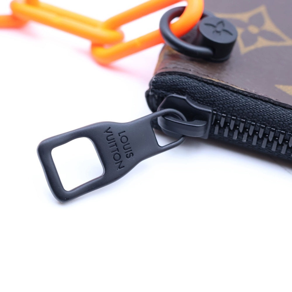 LOUIS VUITTON(ルイヴィトン) モノグラム ソーラーレイ ポシェット クレ チェーンフック付き コインケース ブラウン PVC M44487 レディース