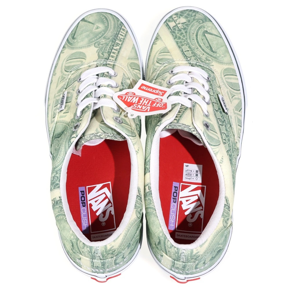 SUPREME(シュプリーム) 23SS ×Vans Dollar Era ヴァンズ ダラー総柄 ローカットスニーカー グリーン US8.5/26.5cm VN0A5FC9GRN