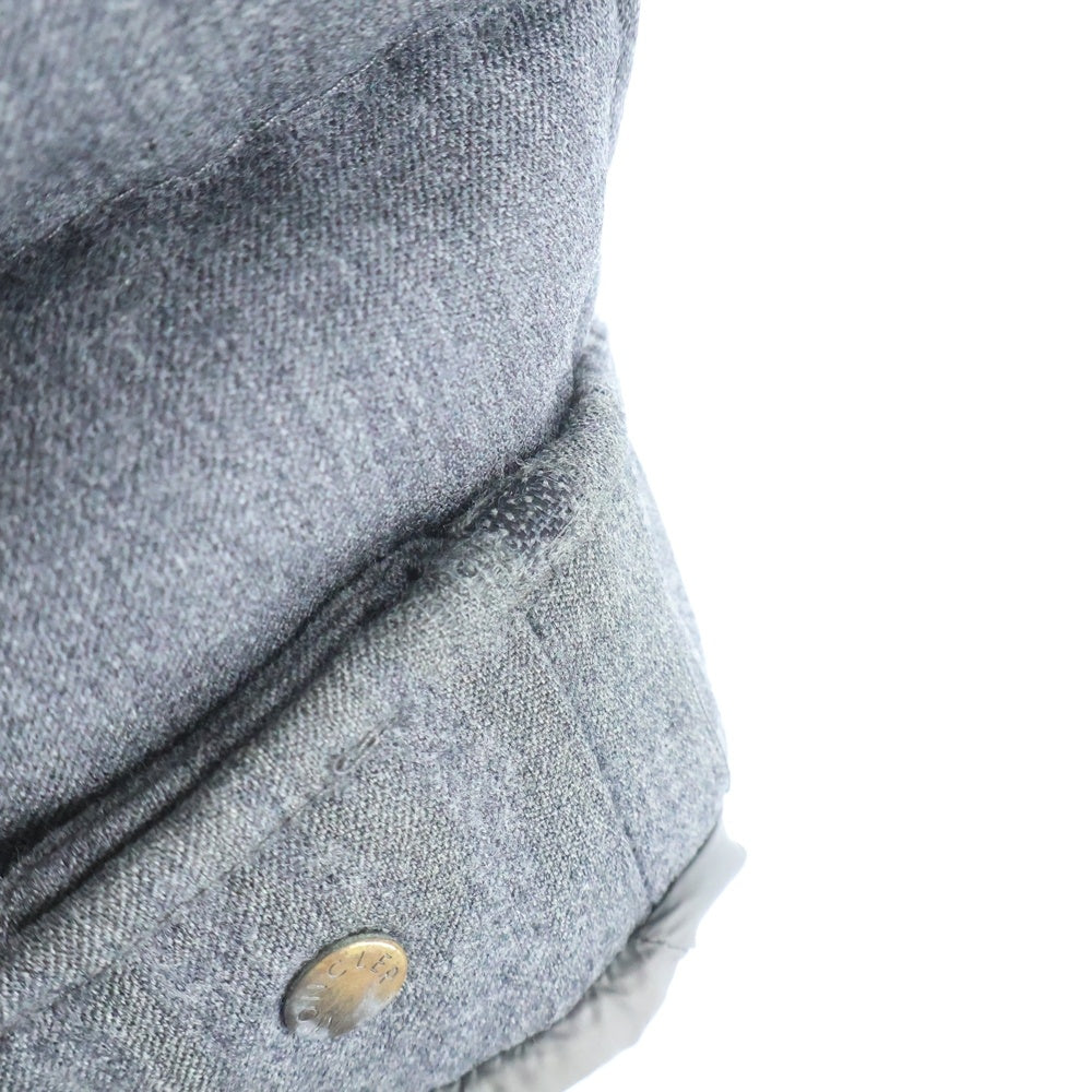 MONCLER(モンクレール) 15AW MONTGENEVRE フード付き ジップアップ ダウンジャケット グレー A20914033805