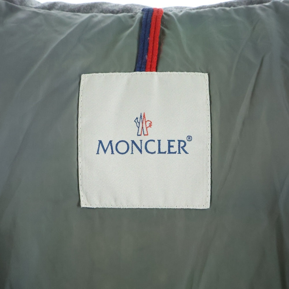 MONCLER(モンクレール) 15AW MONTGENEVRE フード付き ジップアップ ダウンジャケット グレー A20914033805