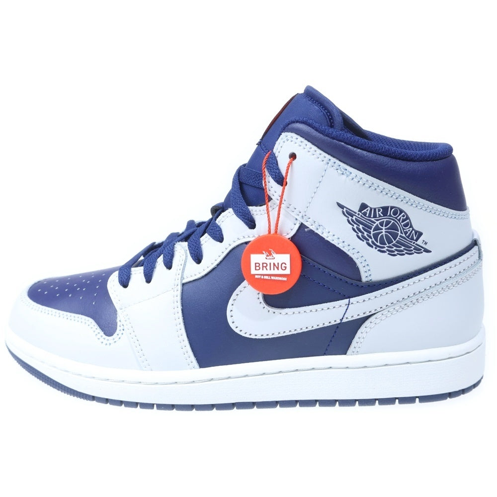 NIKE(ナイキ) AIR JODAN 1 MID Blue Void DQ8426-403 エアジョーダン1 ミッド ブルーボイド ミッドカットスニーカー シューズ ブルー/ホワイト US9/27.0cm