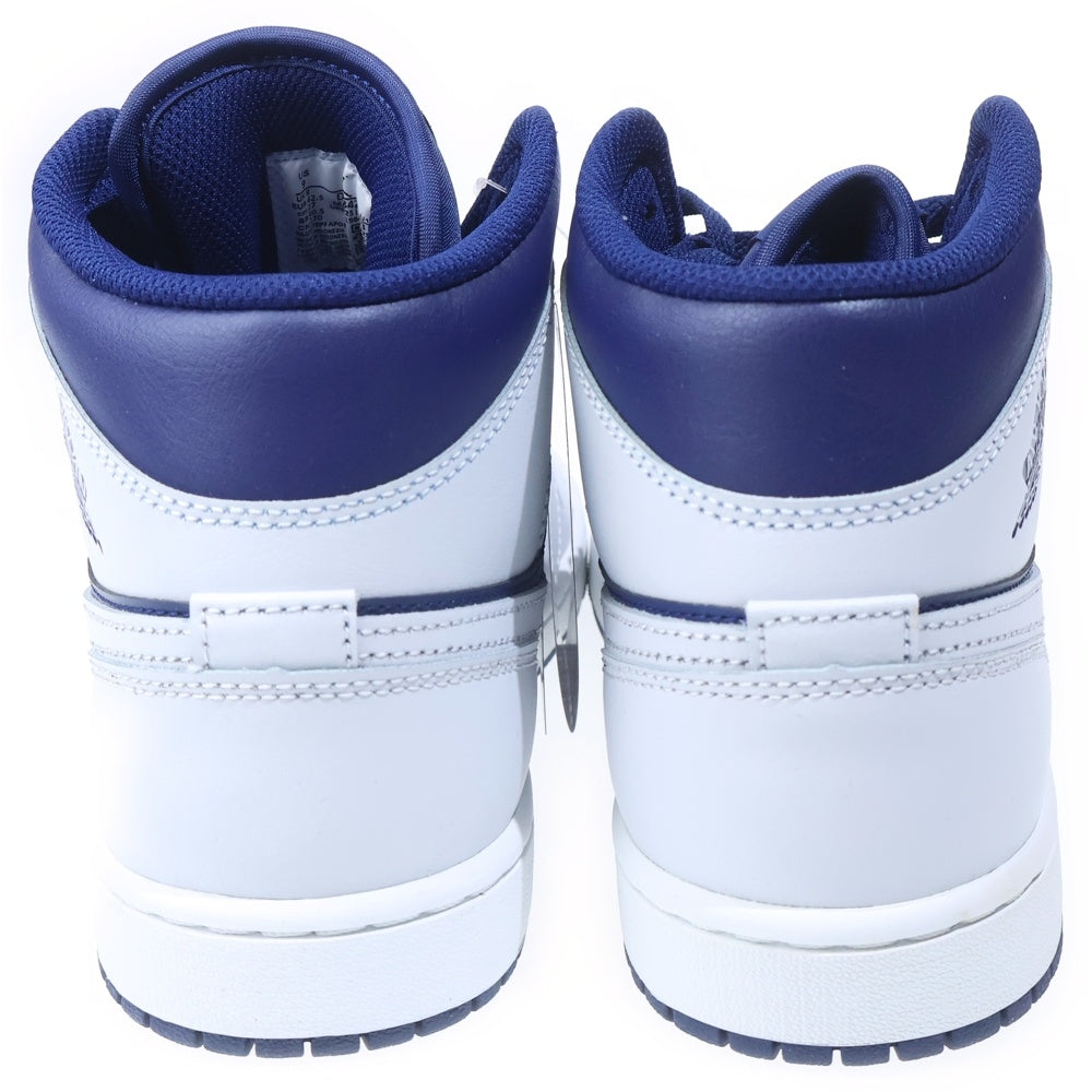 NIKE(ナイキ) AIR JODAN 1 MID Blue Void DQ8426-403 エアジョーダン1 ミッド ブルーボイド ミッドカットスニーカー シューズ ブルー/ホワイト US9/27.0cm
