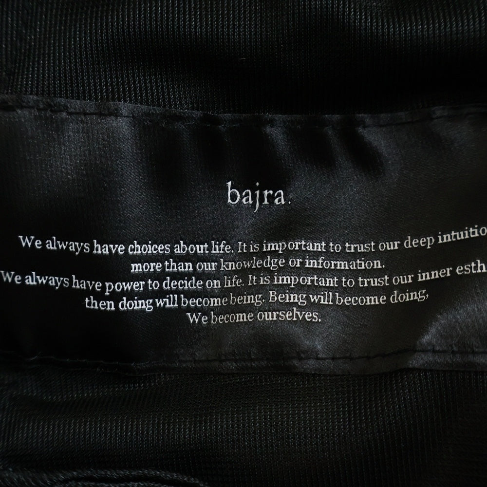 bajra(バジュラ) 20SS ハイテンション ソフト サルエルパンツ ブラック 134UK01