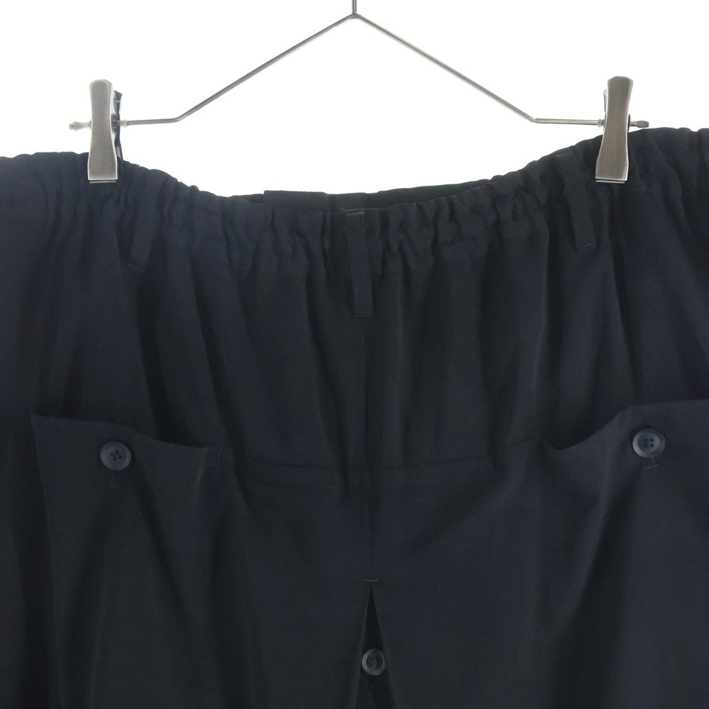Yohji Yamamoto POUR HOMME(ヨウジヤマモト プールオム) TA TUXEDO U-STANDARD WRAP PANTS タキシード ラップパンツ ブラック HZ-P16-500