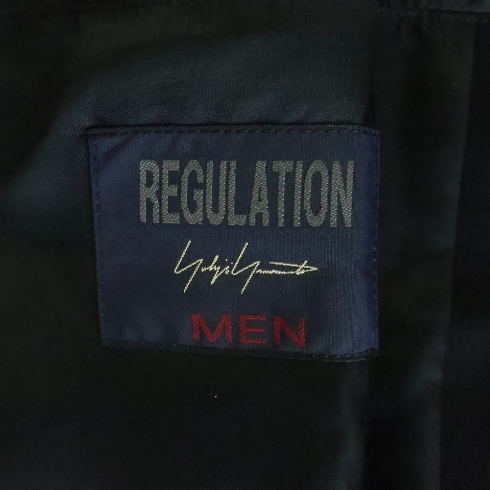 REGULATION Yohji Yamamoto MEN(レギュレーションヨウジヤマモトメン) 23AW DOCTOR'S JACKET ウールギャバジン ドクタージャケット ブラック HJ-J01-140